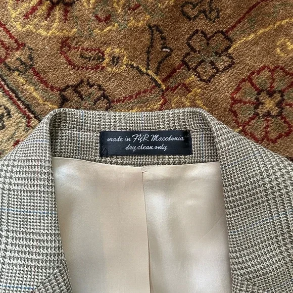 Plaid Blazer vintage wool Italy Ruffini